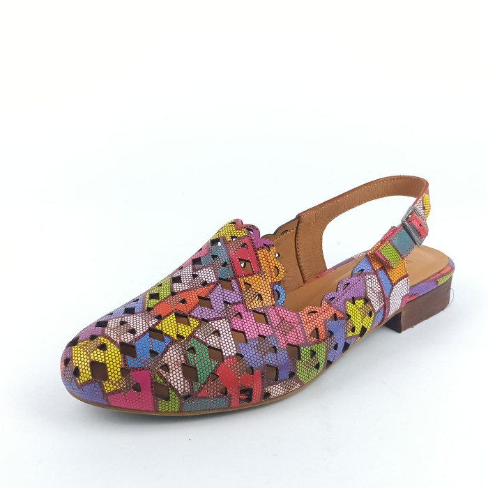 detail Dámské sandály na podpatku Kremara 182 30 multicolor