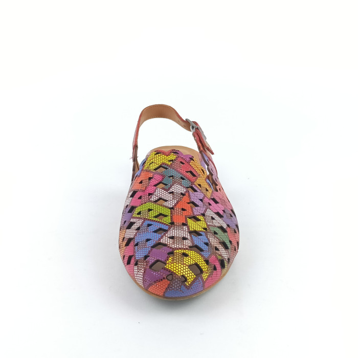 detail Dámské sandály na podpatku Kremara 182 30 multicolor