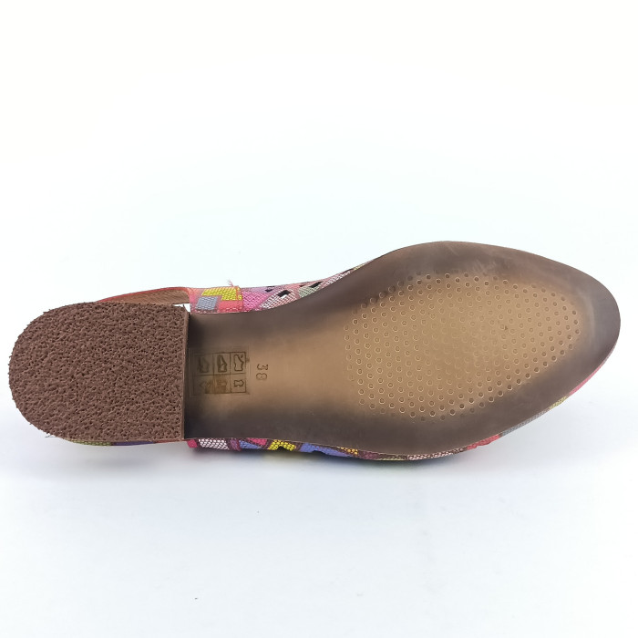 detail Dámské sandály na podpatku Kremara 182 30 multicolor