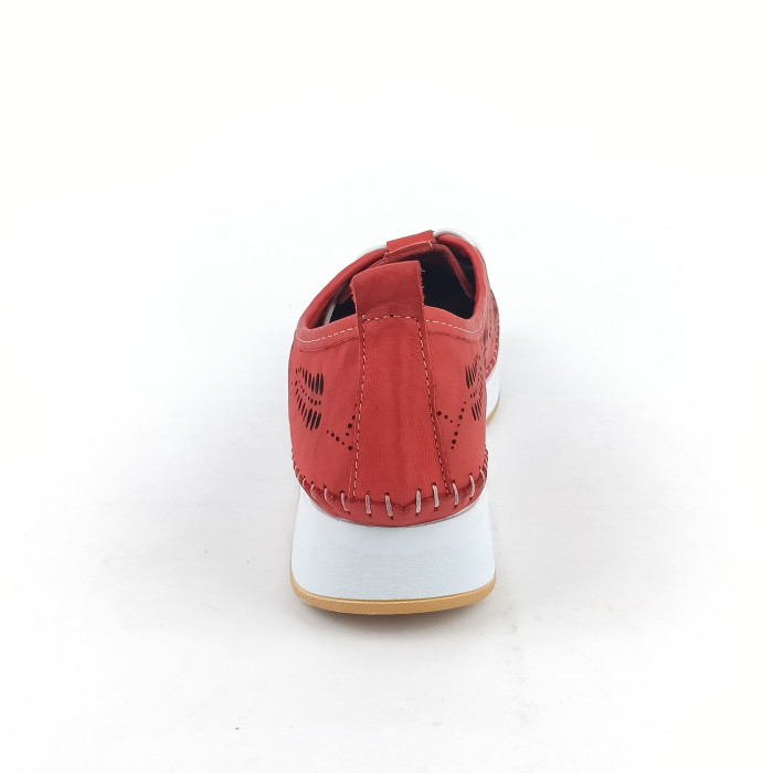 detail Dámské polobotky na platformě Kremara 014 AZR2002 červené