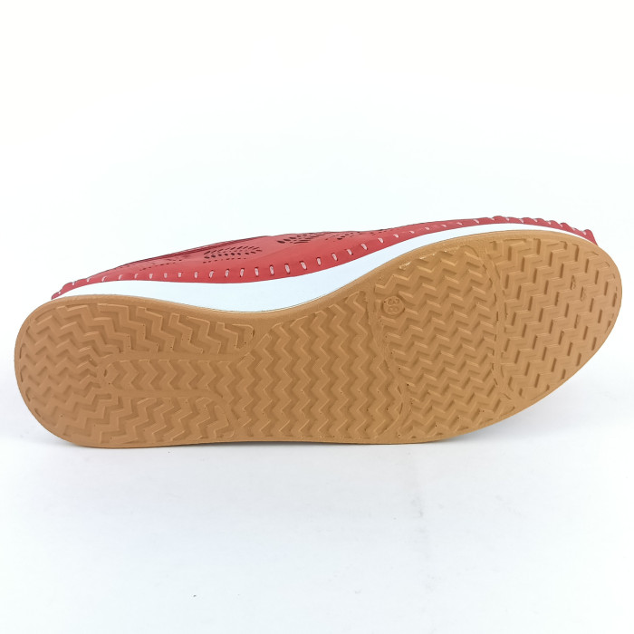 detail Dámské polobotky na platformě Kremara 014 AZR2002 červené