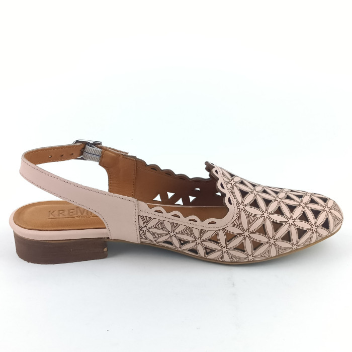 detail Dámské sandály na podpatku Kremara 182-759 06 růžové