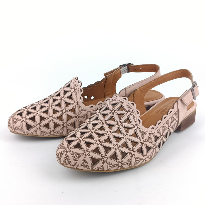 detail Dámské sandály na podpatku Kremara 182-759 06 růžové