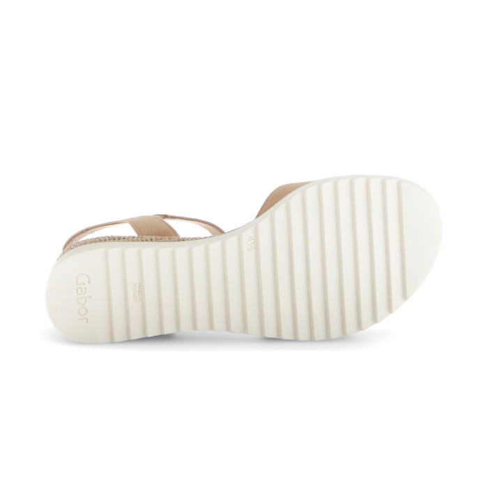 detail Dámské sandály na klínku Gabor 62.756.30 béžové