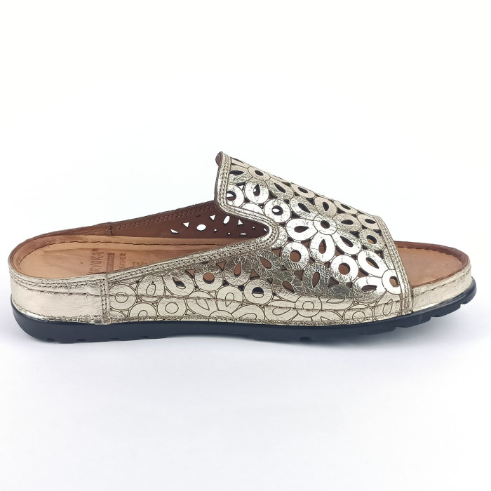 detail Dámské pantofle Karyoka 1724-315 zlaté