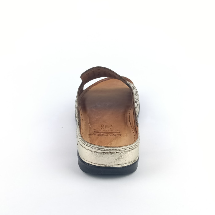 detail Dámské pantofle Karyoka 1724-315 zlaté