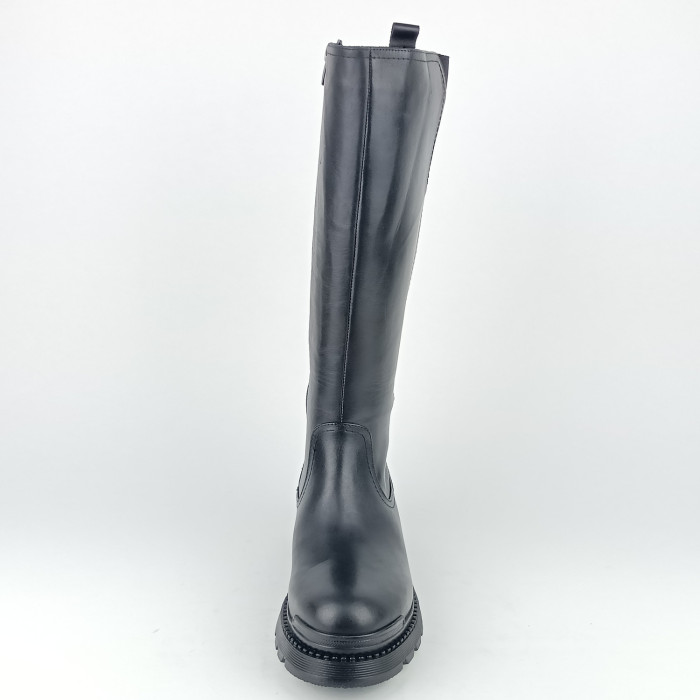 detail Dámské kozačky na podpatku Ladies 25100598 černé