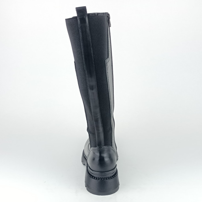 detail Dámské kozačky na podpatku Ladies 25100598 černé