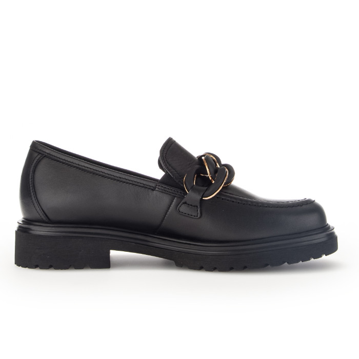 detail Dámské mokasíny na podpatku Gabor 72.554.57 černé