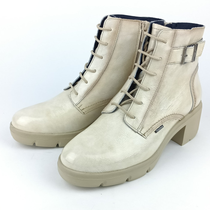 detail Dámské kotníkové boty na podpatku Fluchos F2107 béžové