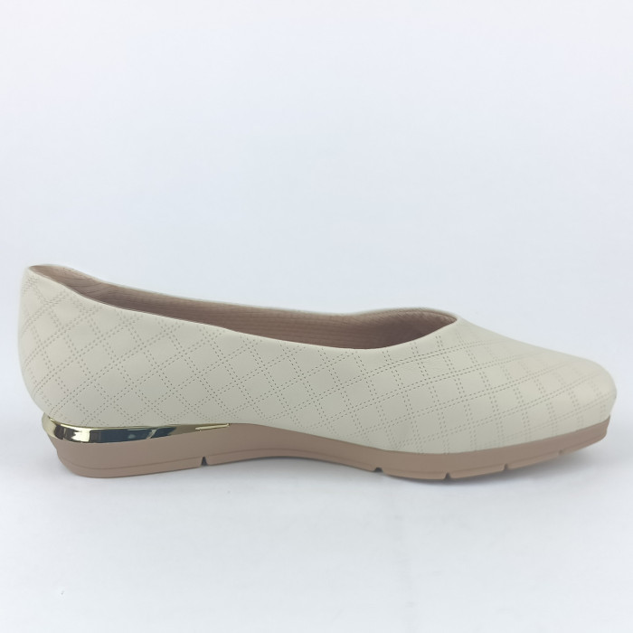 detail Dámské lodičky na klínku Piccadilly 147191-45 béžové