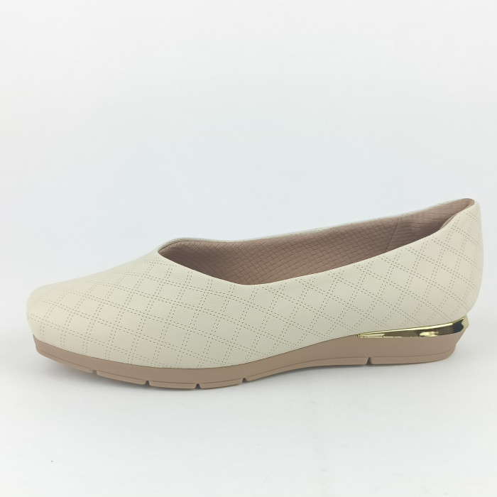 detail Dámské lodičky na klínku Piccadilly 147191-45 béžové