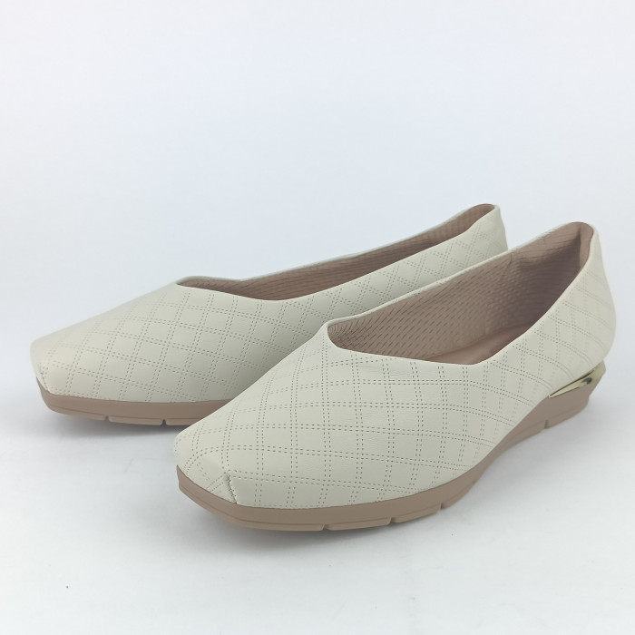 detail Dámské lodičky na klínku Piccadilly 147191-45 béžové