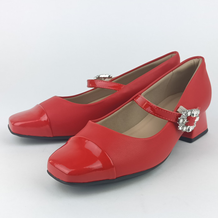 detail Dámské lodičky Piccadilly 160094-5 červené