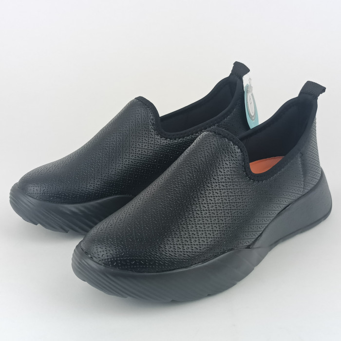 detail Dámské mokasíny na klínku Piccadilly 949017-24 černé