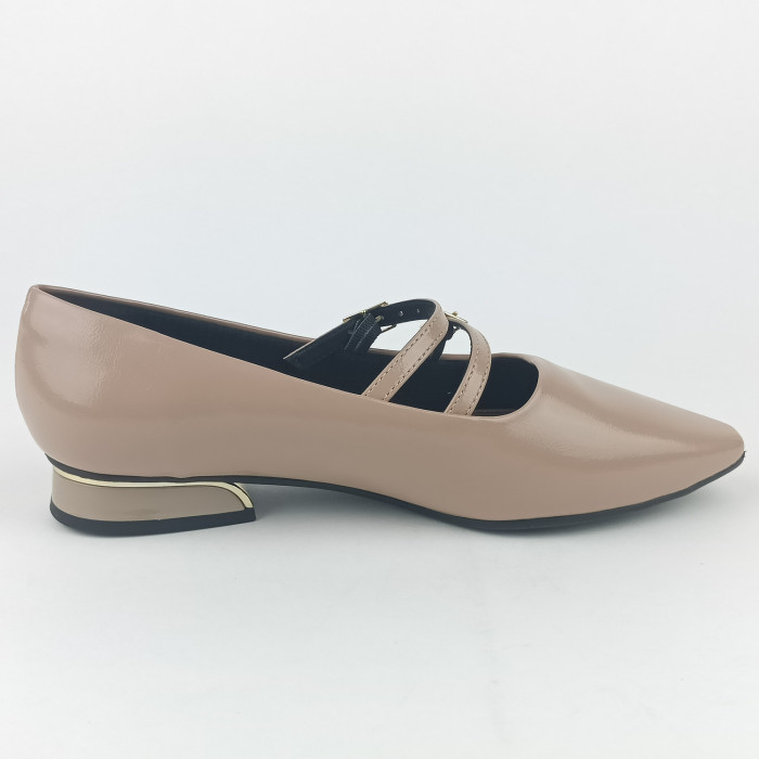 detail Dámské baleríny na podpatku Piccadilly 279041-1 béžové