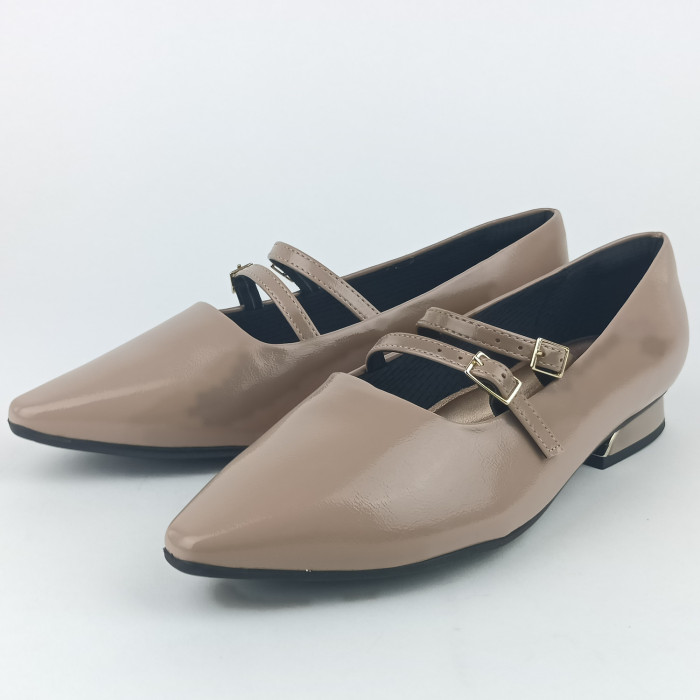 detail Dámské baleríny na podpatku Piccadilly 279041-1 béžové