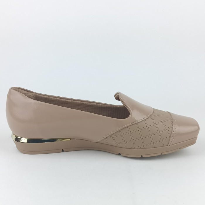 detail Dámské mokasíny na klínku Piccadilly 147308-20 béžové