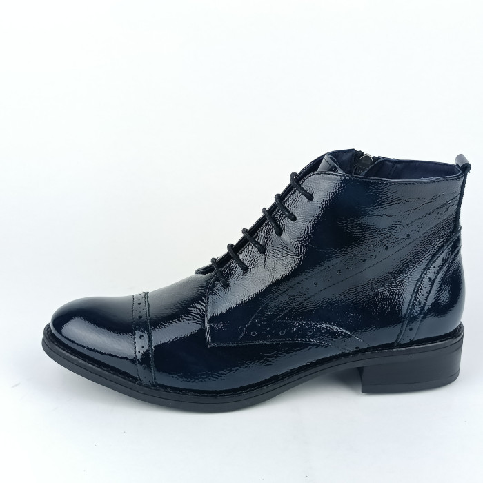 detail Dámské kotníkové boty na podpatku Dorking D7323-LK modré