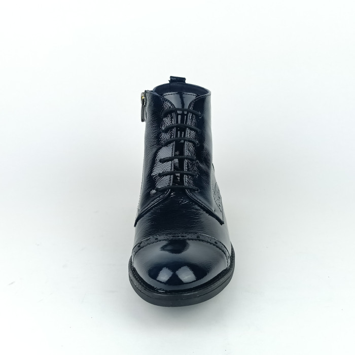 detail Dámské kotníkové boty na podpatku Dorking D7323-LK modré