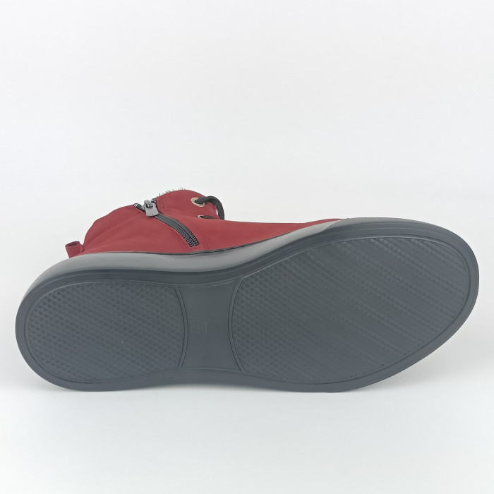 detail Dámské kotníkové zimní boty Looke L1256-08 vínové