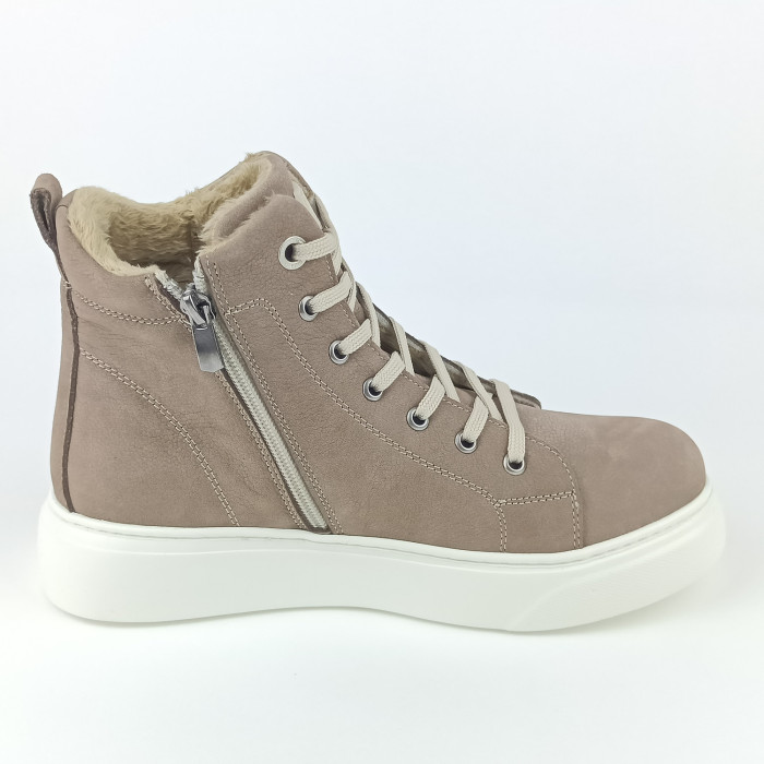 detail Dámské zimní kotníkové boty Looke L1256-34 hnědé