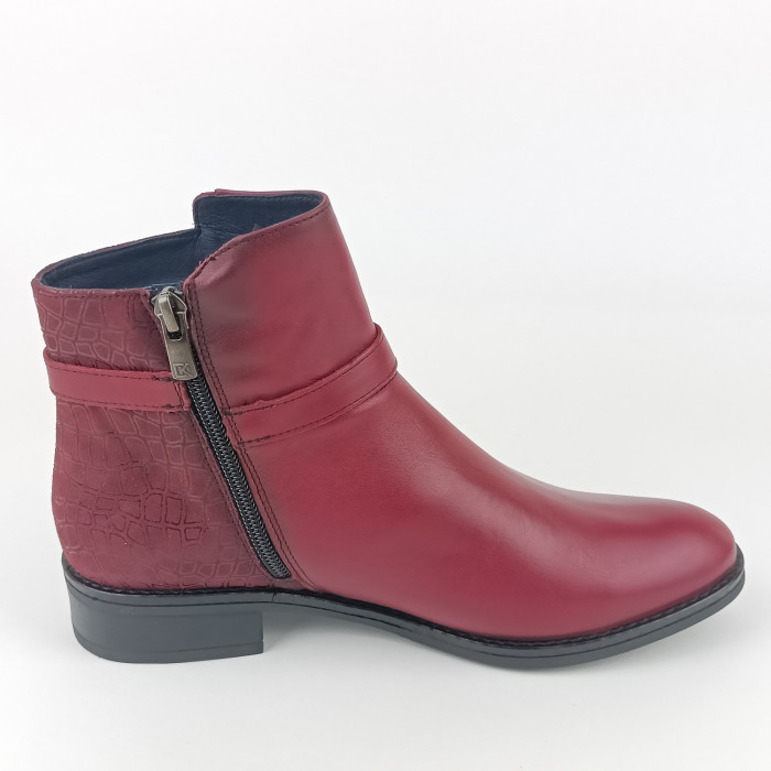 detail Dámské kotníkové boty na podpatku Dorking D8906SUMXS vínové