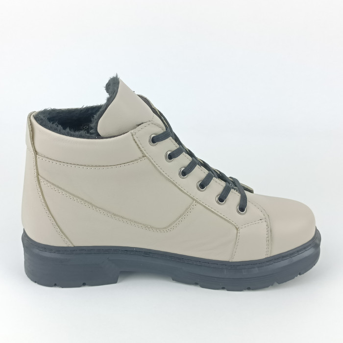 detail Dámské zimní kotníkové boty Looke L1093-69 béžové