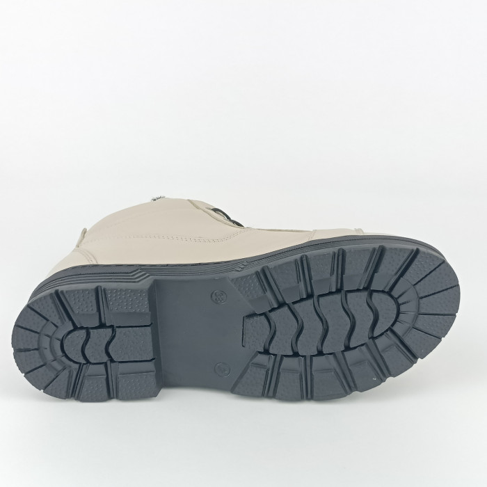 detail Dámské zimní kotníkové boty Looke L1093-69 béžové