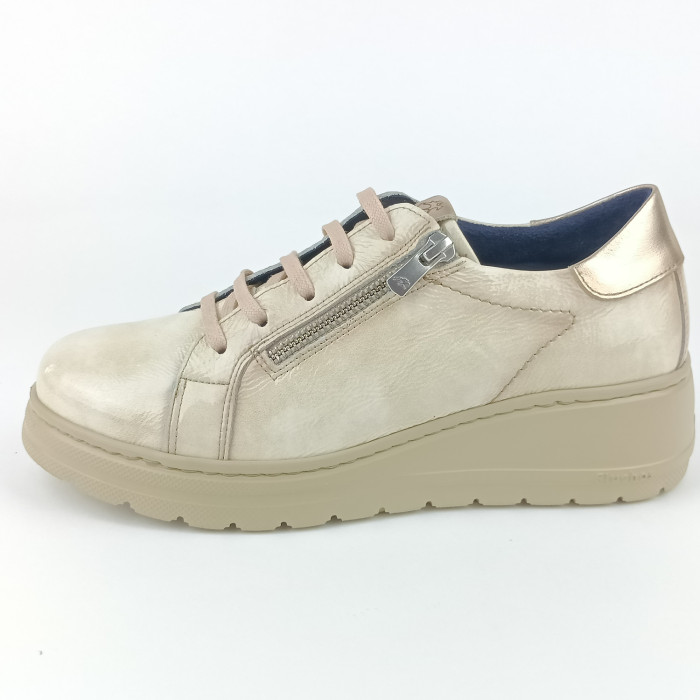 detail Dámské tenisky na klínku Fluchos F2019 béžové