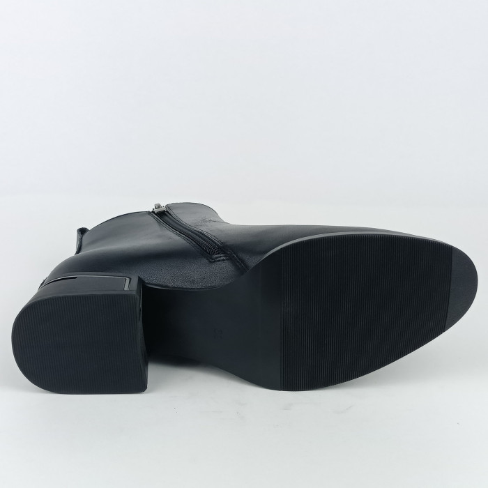 detail Dámsé kotníkové boty na podpatku Ladies AZLW2562 černé