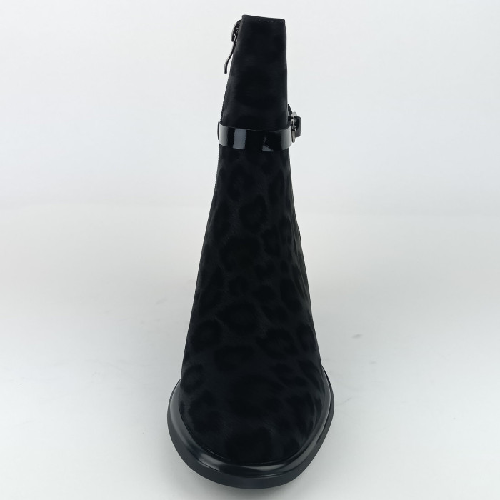 detail Dámské zimní kotníkové boty na podpatku Ladies AZLW2531 černé