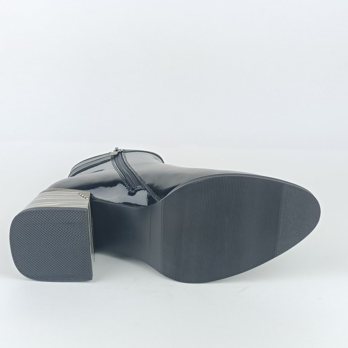 detail Dámské kotníkové boty na podpatku Ladies AZLW2578 černé