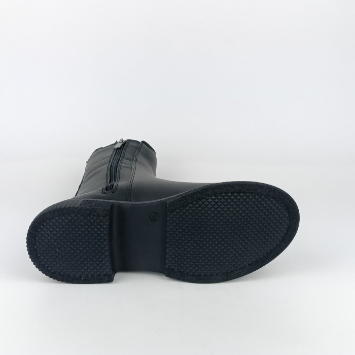 detail Dámské zimní kotníkové boty na podpatku Looke L1297-24 černé