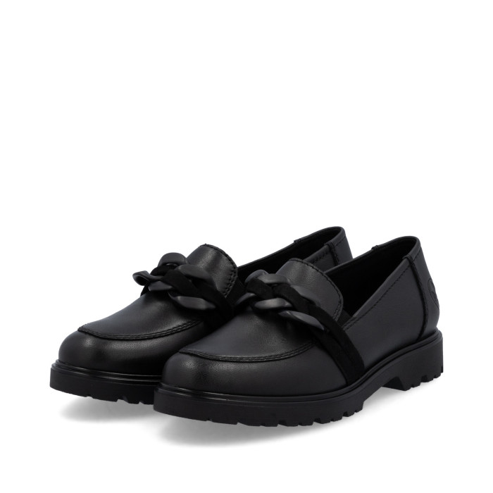 detail Dámské mokasíny Rieker 45566-00 černé