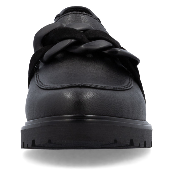 detail Dámské mokasíny Rieker 45566-00 černé