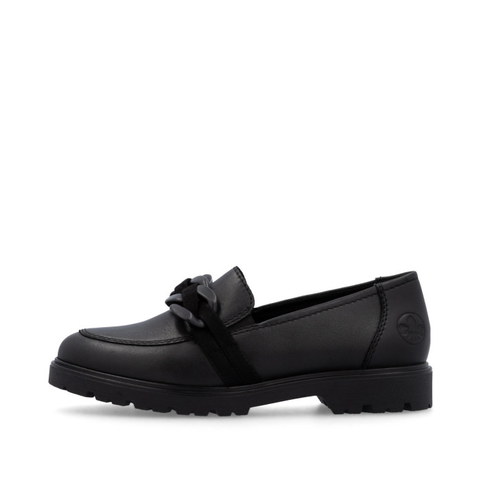 detail Dámské mokasíny Rieker 45566-00 černé