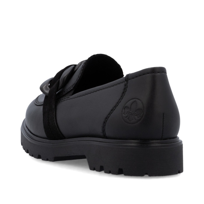 detail Dámské mokasíny Rieker 45566-00 černé