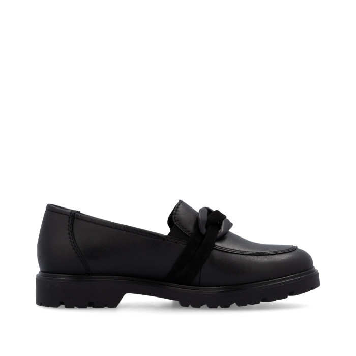detail Dámské mokasíny Rieker 45566-00 černé