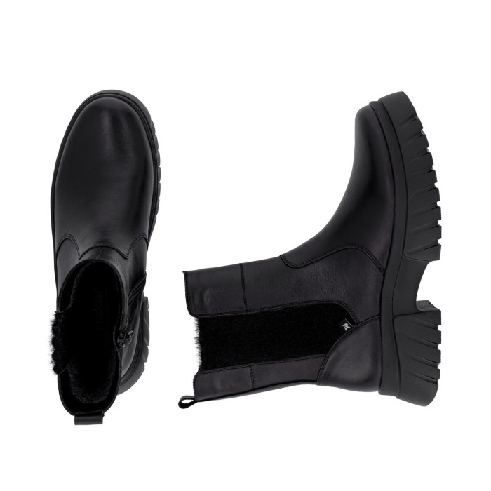 detail Dámské zimní boty Rieker W1876-00 černé