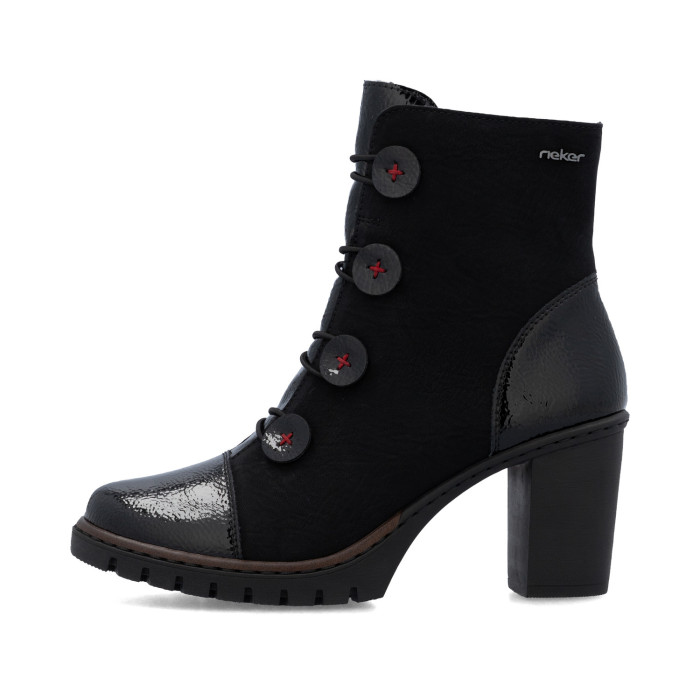 detail Dámské zimní boty na podpatku Rieker Y2576-00 černé