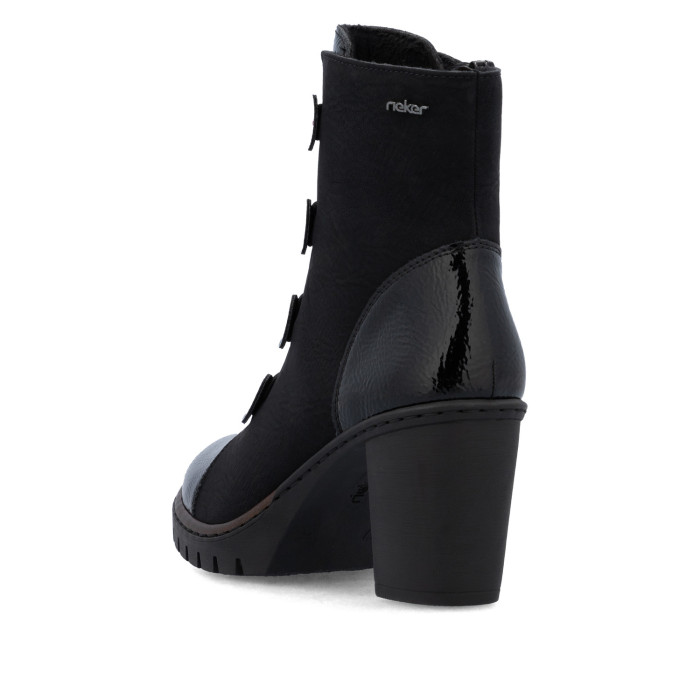 detail Dámské zimní boty na podpatku Rieker Y2576-00 černé