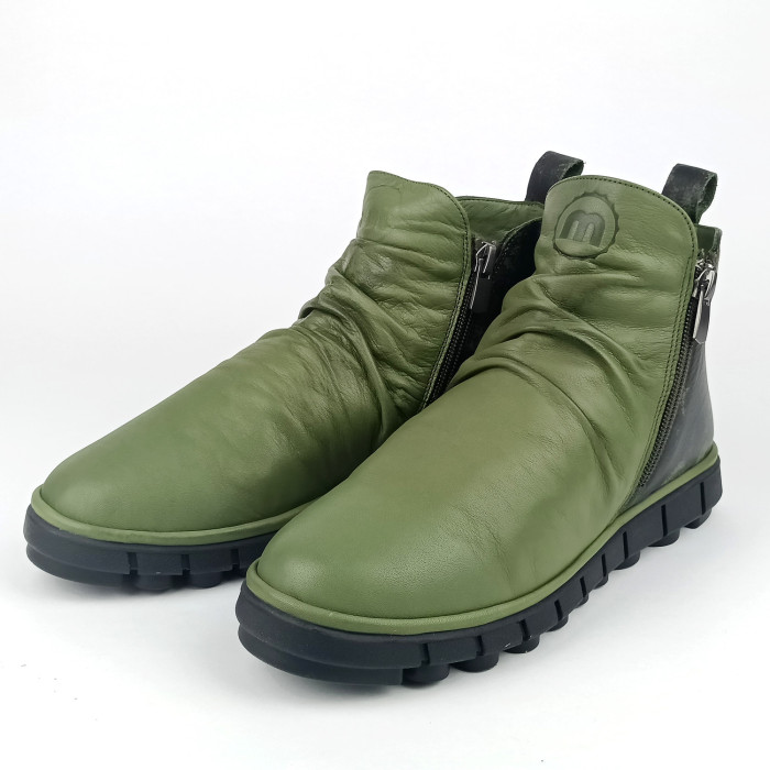 detail Dámské zimní kotníkové boty Manitu 990680-07 zelené
