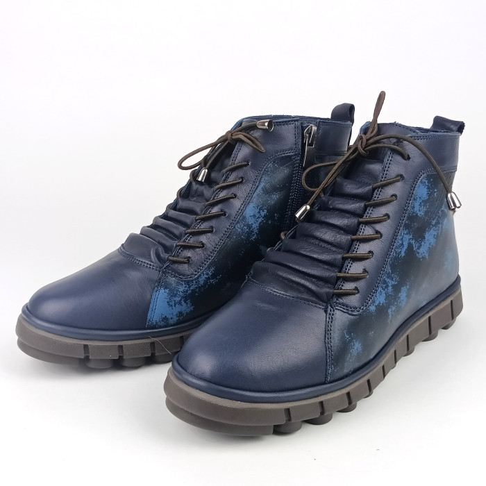 detail Dámské zimní kotníkové boty Manitu 990532-05 modré