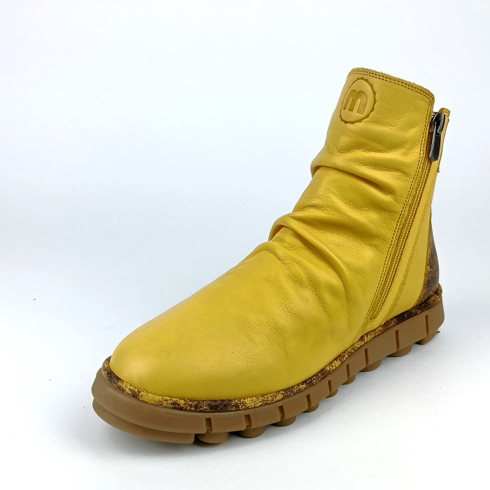 detail Dámské zimní kotníkové boty Manitu 990678-06 žluté