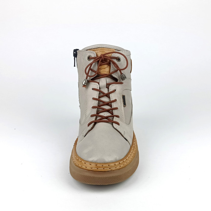 detail Dámské zimní kotníkové boty Manitu 990354-09 šedé