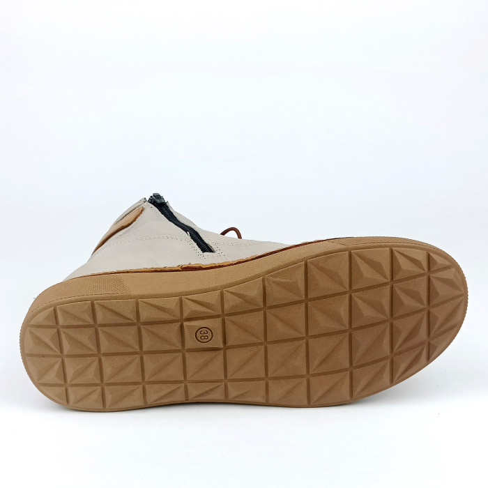 detail Dámské zimní kotníkové boty Manitu 990354-09 šedé