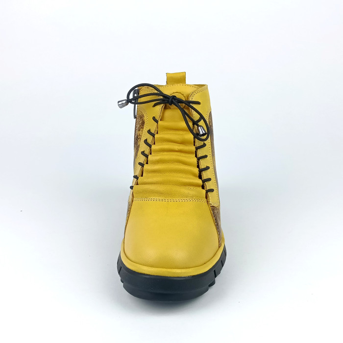 detail Dámské zimní kotníkové boty Manitu 990532-06 žluté