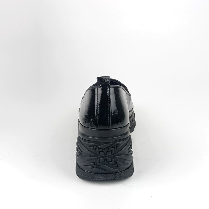 detail Dámské mokasíny na klínku Guero P075-KS10 03 černé