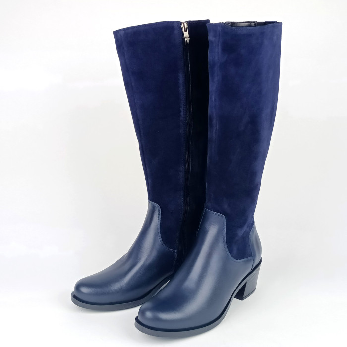 detail Dámské zimní kozačky Barton 8725 modré